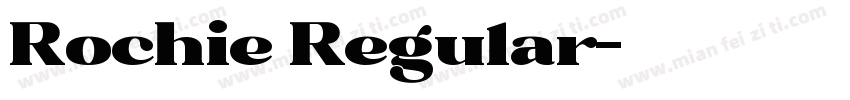Rochie Regular字体转换